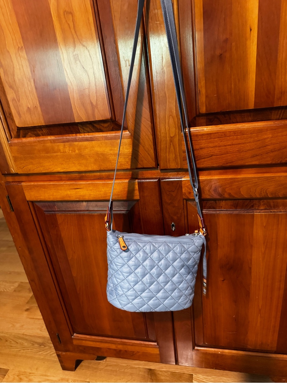 MZ Wallace Stone Blue Metro Scout Crossbody Deluxe - Picture 2 of 6